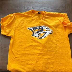 Gildan Yellow Nashville Predators Graphic T-Shirt
